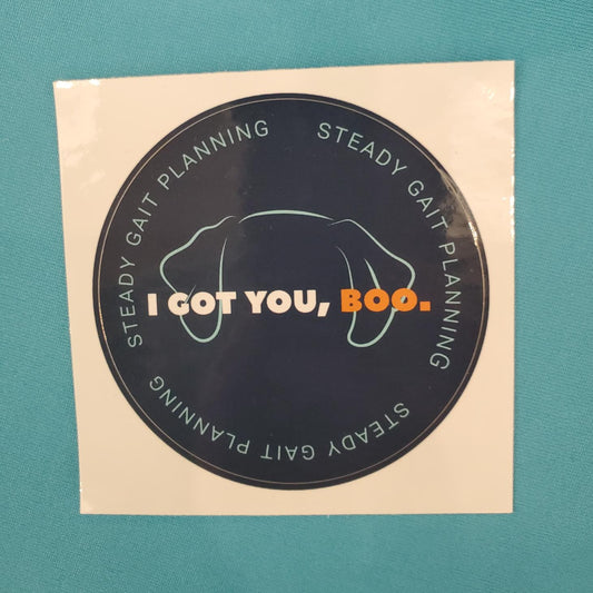 I Got You, Boo Sticker - Dark Blue